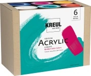 Opakowanie – KREUL Triton Acrylic Liquid – zestaw Modern Mix Colors, 6 × 750 ml