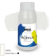 KREUL Triton Acrylic Liquid – biel tytanowa, 750 ml