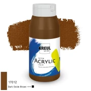 KREUL Triton Acrylic Liquid – ciemny brąz tlenkowy, 750 ml