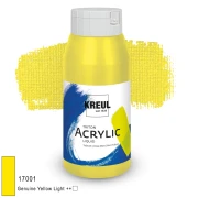 KREUL Triton Acrylic Liquid – jasny żółty właściwy, 750 ml