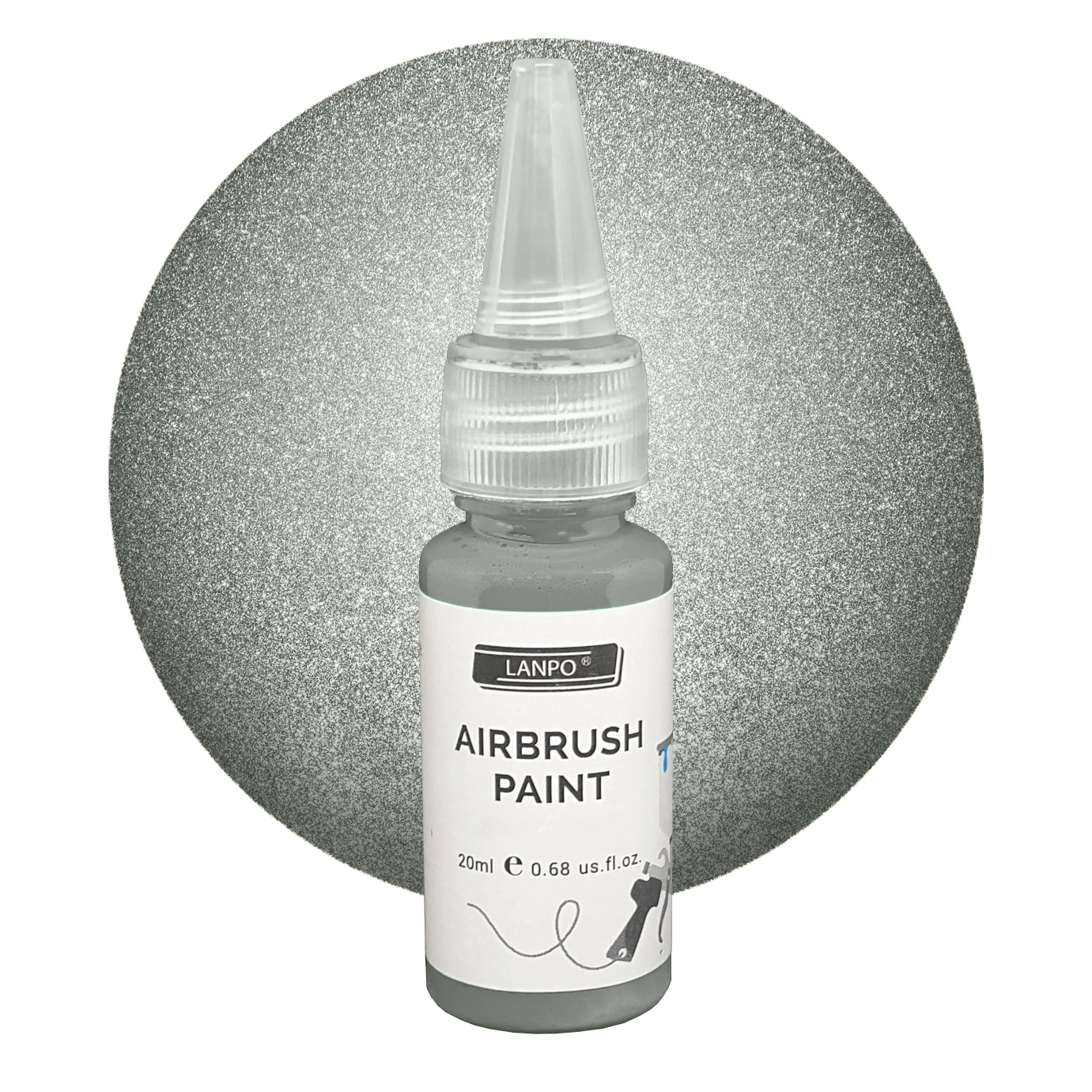 Lanpo Airbrush Paint 20ml Aluminium