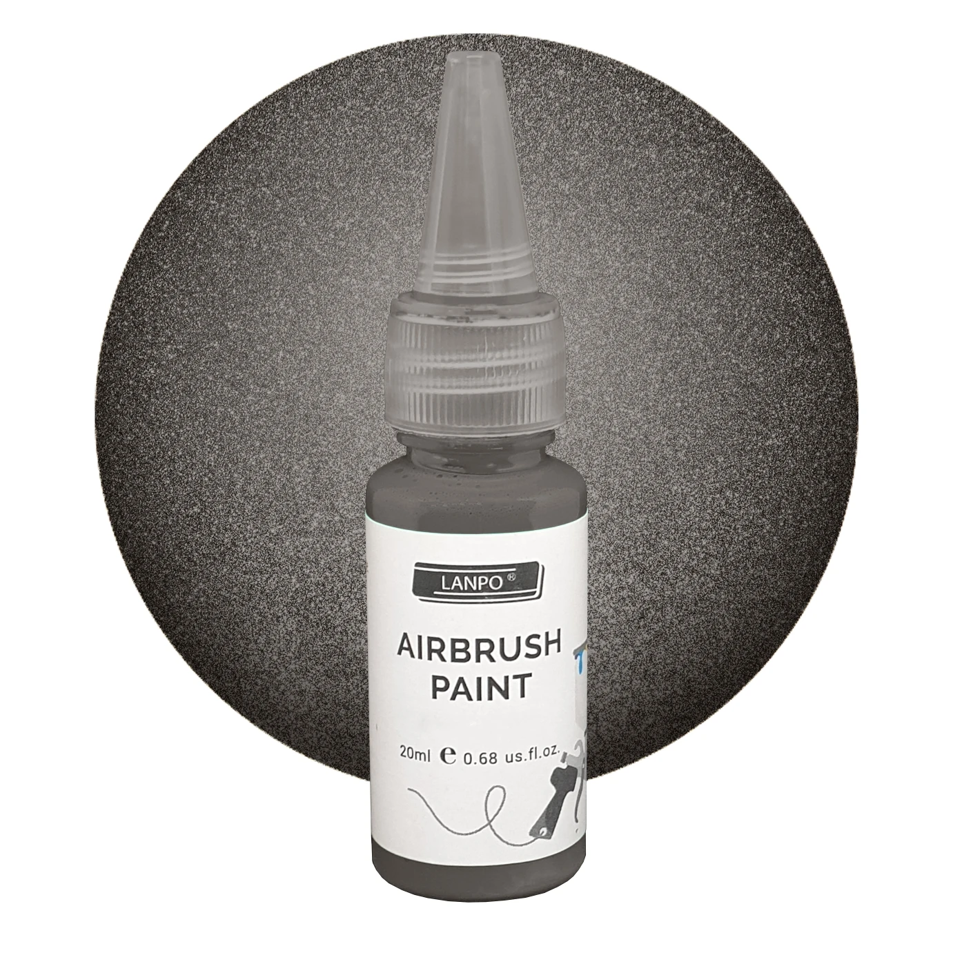 Lanpo Airbrush Paint 20ml Gun Metal