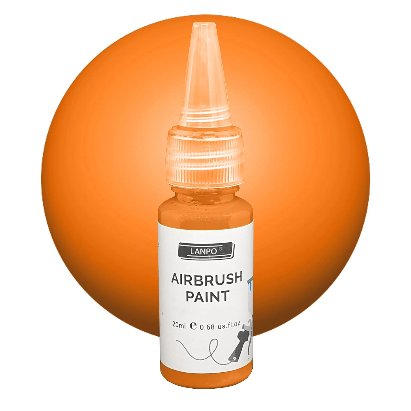 Lanpo Airbrush Paint 20ml Orange Yellow