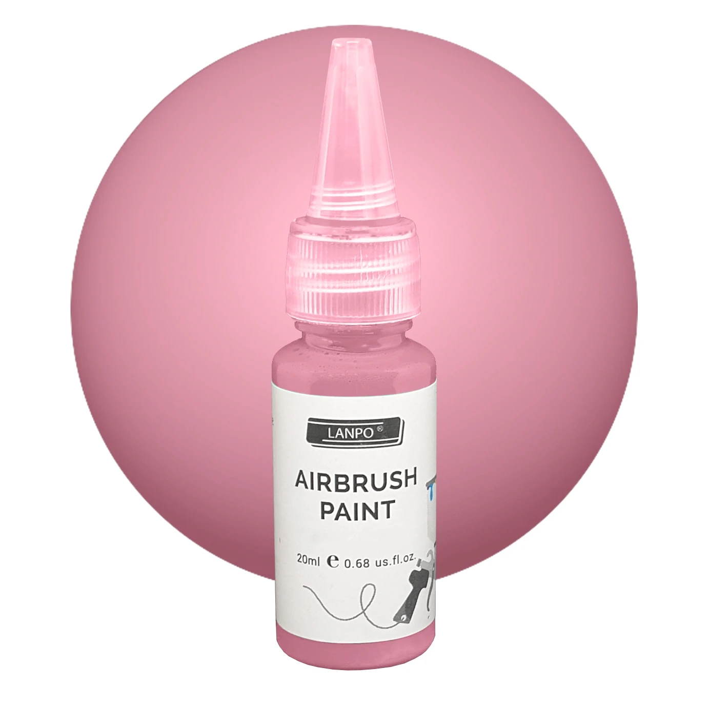 Lanpo Airbrush Paint 20ml Pink
