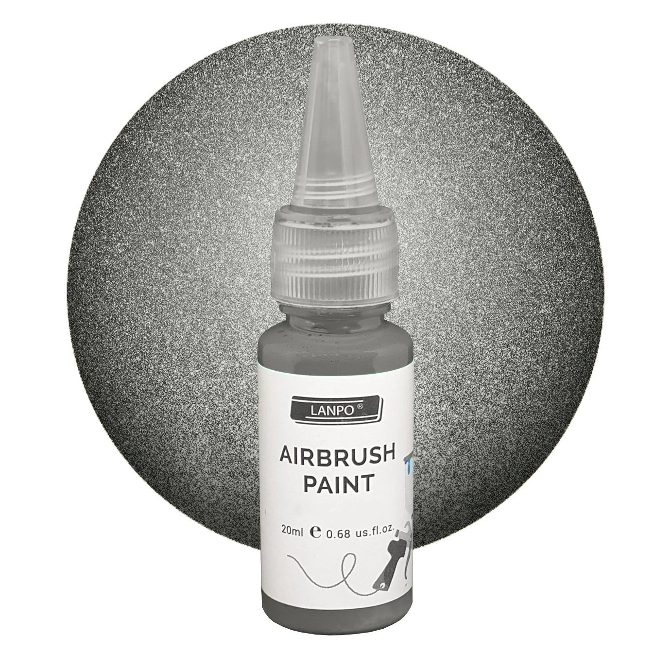 Lanpo Airbrush Paint 20ml Stainless Steel