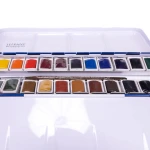 Lefranc & Bourgeois Watercolour 24 Half Pans metal