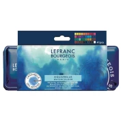 Lefranc & Bourgeois Watercolour 40 Half Pans metal case