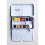 Lefranc & Bourgeois Watercolour 12 Half Pans metal case