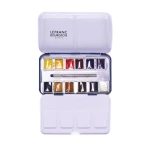 Lefranc & Bourgeois Watercolour 12 Half Pans metal case