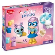 Maped Creativ Plaster Friends – odlewy gipsowe brokatowo-perłowe, 2 figurki, 5+