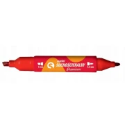 Marker do flipcharta dwie końcówki czerwony Tetis