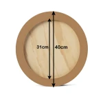 Meeden Okrągły Drewniany Panel 40cm