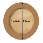 Meeden Okrągły Drewniany Panel 20cm