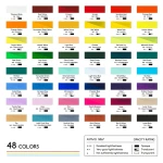 Meeden Zestaw Farb Gwaszowych 48x12ml