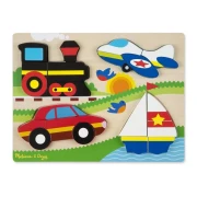 MELISSA & DOUG Duże puzzle drewniane POJAZDY
