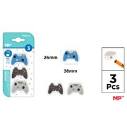 MP GUMKI DO ŚCIERANIA SET 3 SZT - PADY DO GRY