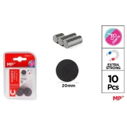 MP – magnesy okrągłe 20 mm, 10 szt.
