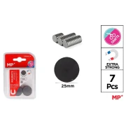 MP – magnesy okrągłe 25 mm, 7 szt.