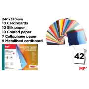 MP Zestw papierów do prac lastycznych 42 ark. mix