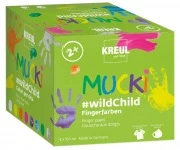 Opakowanie – KREUL MUCKI farby do malowania palcami #wildChild, 8 × 150 ml