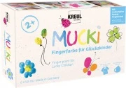 Opakowanie – KREUL MUCKI farby do malowania palcami Glückskinder, 6 × 50 ml