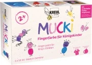 Opakowanie – KREUL MUCKI farby do malowania palcami Königskinder, 6 × 50 ml