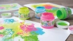 Zastosowanie – KREUL MUCKI Squeaky Colors farby palcowe neonowe, 4 × 150 ml