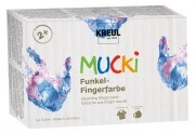 Opakowanie – KREUL MUCKI Gleaming farby palcowe metaliczne, 6 × 150 ml