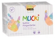 Opakowanie – KREUL MUCKI Softie farby palcowe pastelowe, 6 × 150 ml
