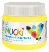 Opakowanie – KREUL MUCKI farba palcowa do porcelany Sun Yellow, 150 ml