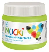 Opakowanie – KREUL MUCKI farba palcowa do porcelany Adventurous Green, 150 ml