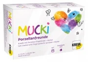 Opakowanie – KREUL MUCKI Porcelain Friends farby palcowe i marker, 6 × 50 ml