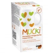 Opakowanie – KREUL MUCKI farby palcowe do porcelany Happy Energy, 2 × 50 ml
