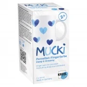 Opakowanie – KREUL MUCKI farby palcowe do porcelany Deep & Dreamy, 2 × 50 ml