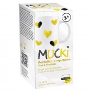 Opakowanie – KREUL MUCKI farby palcowe do porcelany Sun & Shadow, 2 × 50 ml