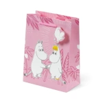 Muminki Tammi – torba prezentowa M, różowa, 23 × 17 × 9 cm
