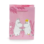 Muminki Tammi – torba prezentowa M, różowa, 23 × 17 × 9 cm