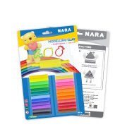 NARA plastelina set 24 kolory + foremki i wałek