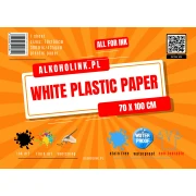 PAPIER AQ WHITE PLASTIC PAPER 70x100cm (1 ark)