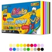 PASTELLO KARTON A4 160 G 300 KATREK MIX 20 KOLORÓW