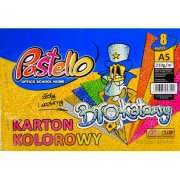 PASTELLO KARTON BROKATOWY A5 MIX 8 KOL 210G