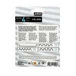 PEBEO Szpachla malarska metalowa z 4 różnymi ostrzami 10x10CM