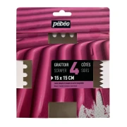 PEBEO Szpachla malarska metalowa z 4 różnymi ostrzami 15x15cm