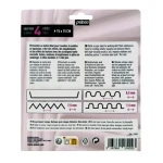 PEBEO Szpachla malarska metalowa z 4 różnymi ostrzami 15x15cm