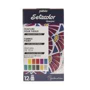 PEBEO Setacolor Opaque i Shimmer Opaque zestaw 12x20ml
