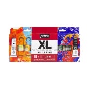 PEBEO XL zestaw farb olejnych 10 x 20 ml + pędzelek