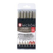 PIGMA MICRON SET 6 BLACK 4+2