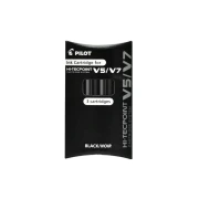PILOT Hi-Tecpoint V5/V7 – opakowanie trzech czarnych nabojów