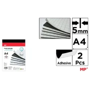 Płyta Piankowa samoprzylepna A4 Czarna 5mm 2szt