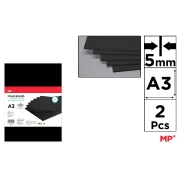 Płyta Piankowa 5mm czarna A3 2szt